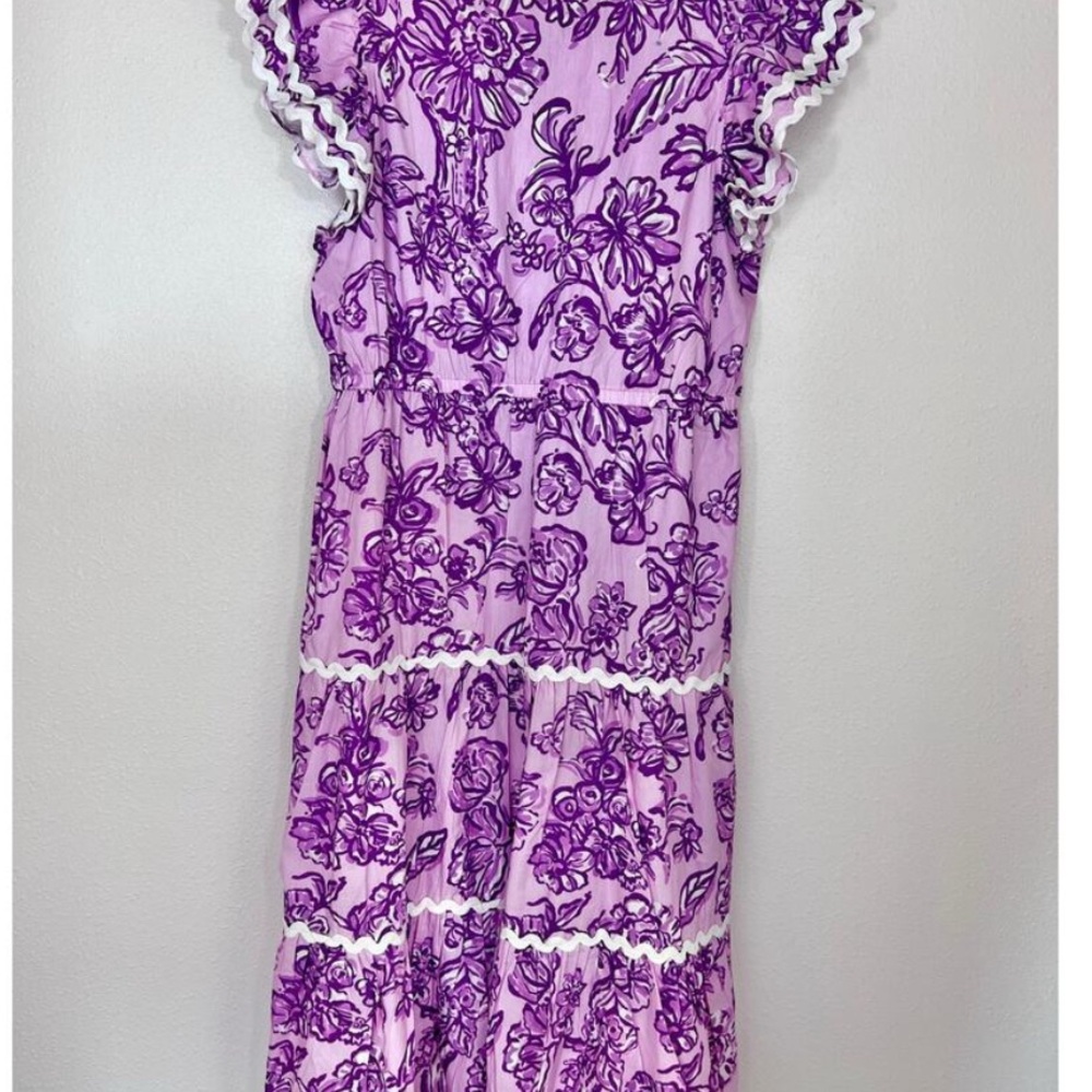 Sail to Sable Floral Smocked MIDI Dress - Picture 3 of 3